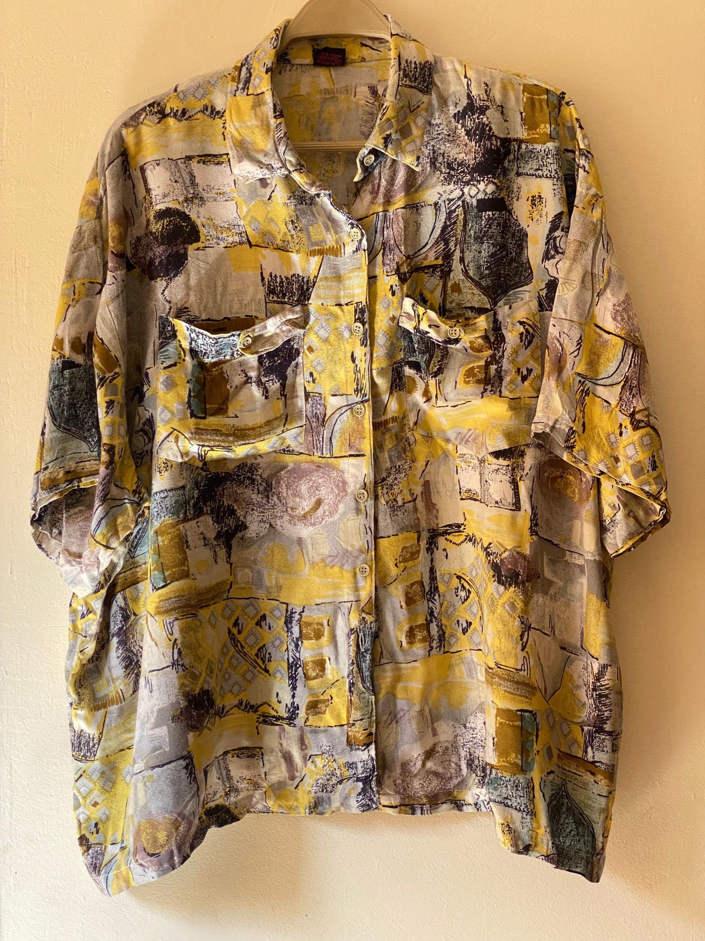 Artistic oversized unisex patterned summet shirt🎨🎷