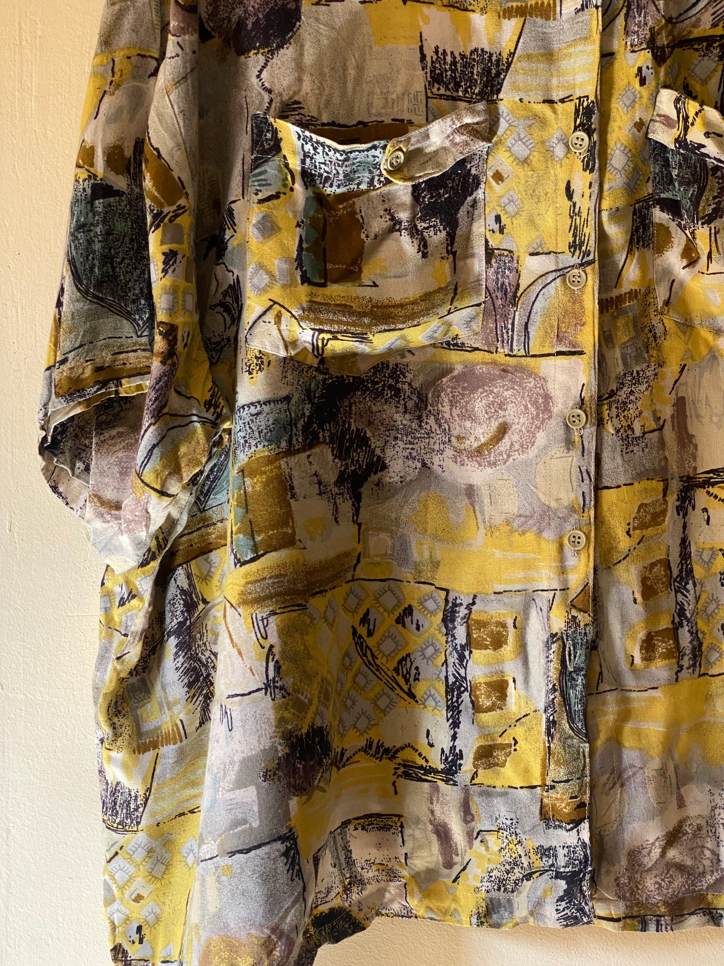 Artistic oversized unisex patterned summet shirt🎨🎷