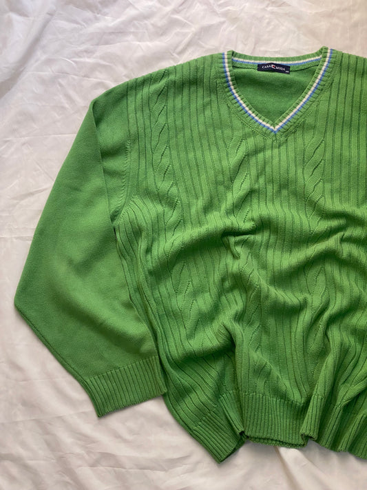 Green unique oversized sweater ☘️🌟