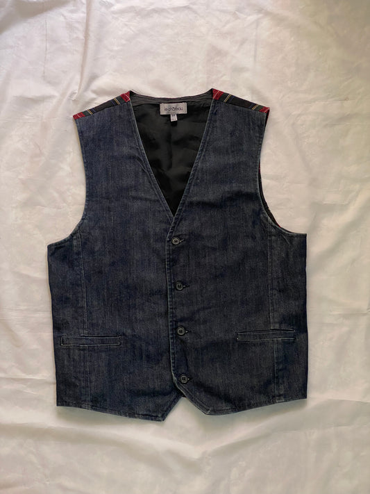 Dark denim practical unisex vest🌟🍄